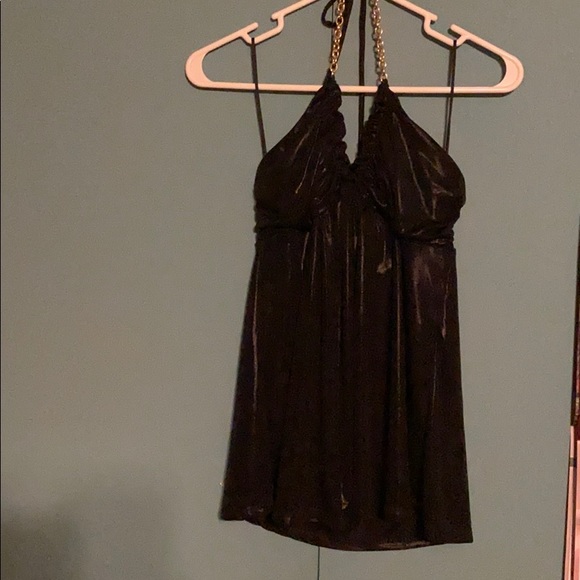 Halter top shines black top - Picture 4 of 8